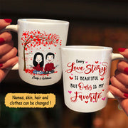 Personalized Mug For Couples, Every Love Story Is Beauty But Ours Is My Favorite, Names & Characters Can Be Changed
