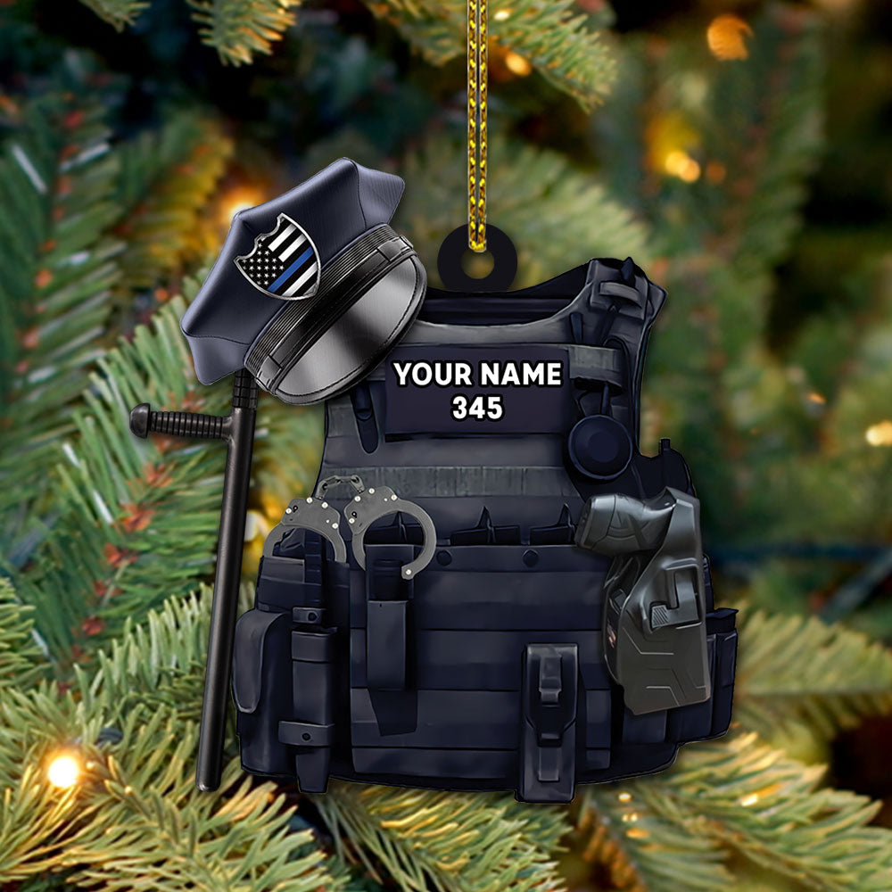 Bulletproof Custom Shaped Acrylic Ornament 2 Sides Print, Made By Acrylic And The 2 Sides Are The Same