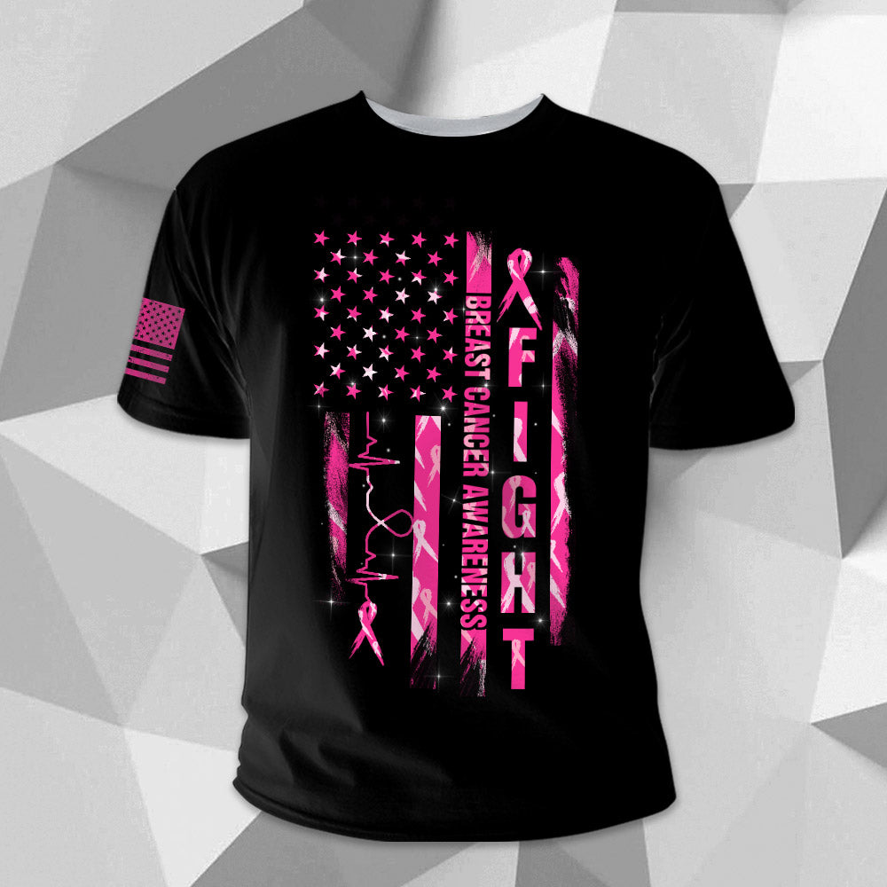 Fight Breast Cancer Awareness, All Over Print, Shirts For Helping Raise Awareness Of Breast Cancer