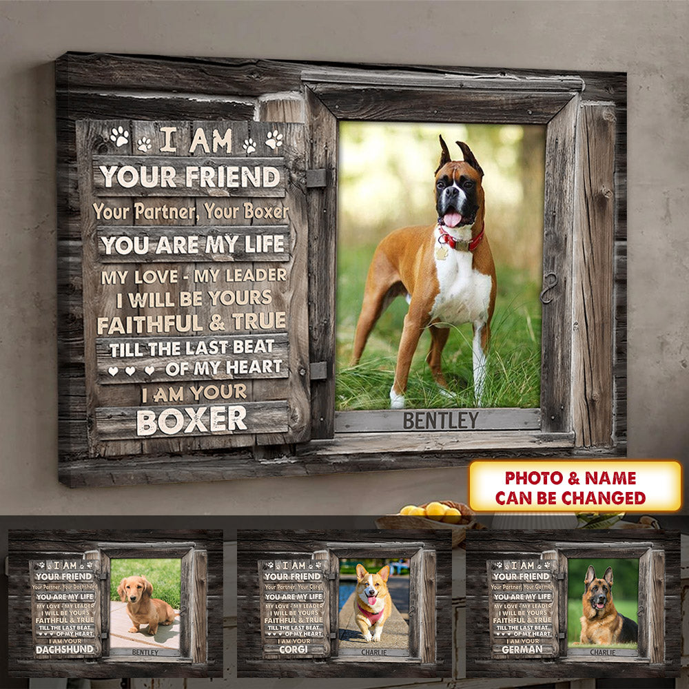 I Am Your Friend Your Partner Personalized Canvas
