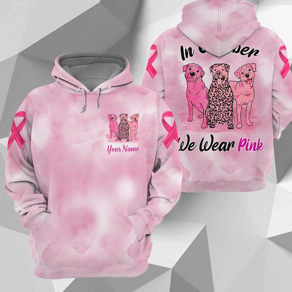 Rottweiler Vr2 In October We Wear Pink, Breast Cancer Awareness Personalized All Over Print Shirt