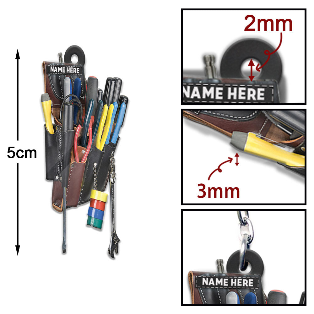 Electrician Tool Bag, Personalized Flat Acrylic Keychain