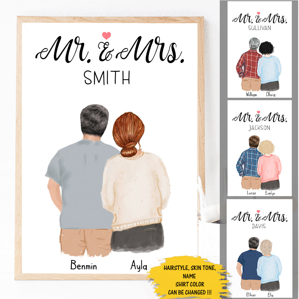 Mr And Mrs Anniversary Poster