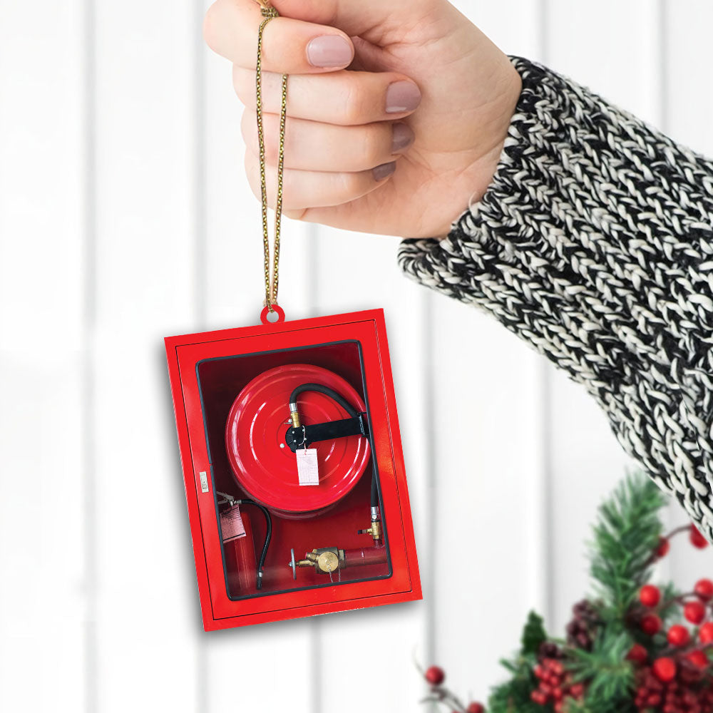 Firefighter Hose Box Acrylic Ornament, Made By Acrylic And The 2 Sides Are The Same