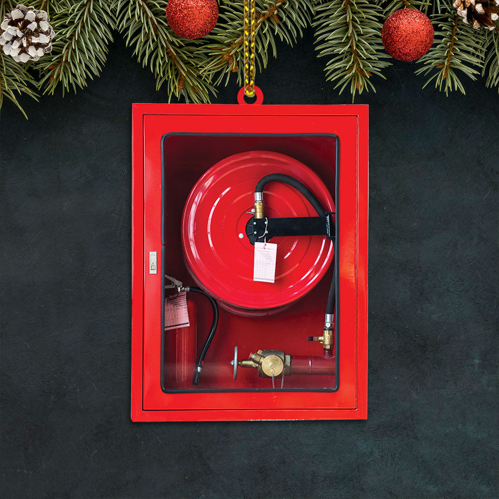 Firefighter Hose Box Acrylic Ornament, Made By Acrylic And The 2 Sides Are The Same