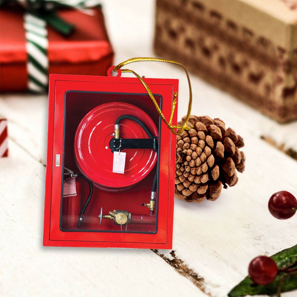 Firefighter Hose Box Acrylic Ornament, Made By Acrylic And The 2 Sides Are The Same