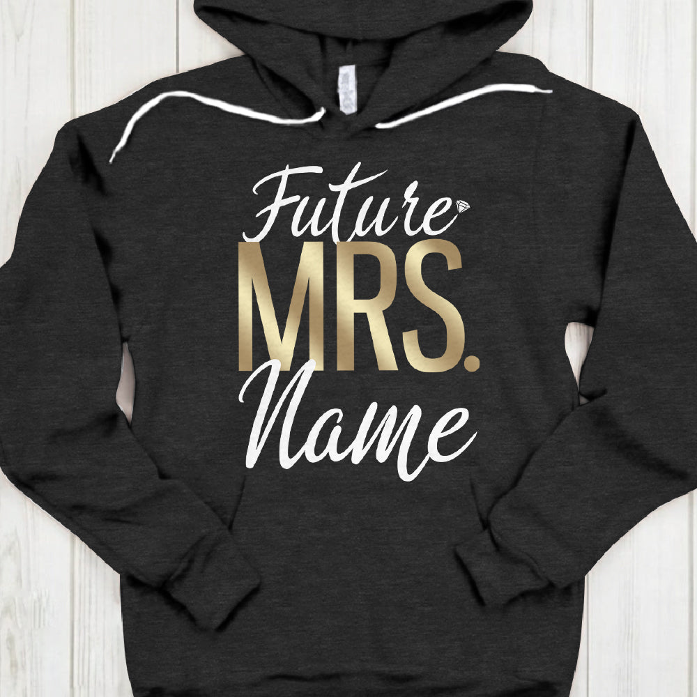 Personalized Future Mrs Shirt, Future Mrs, Engagemen T-Shirt, Soon To Be Mrs, Future Mrs Gift, Engaged Shirt, Custom Mrs Shirt Vr2