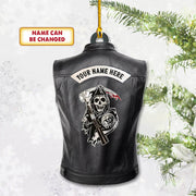 Biker Vr1 Personalized Shape Acrylic Ornament 2 Sides Print UOND, Made By Acrylic And The 2 Sides Are The Same