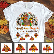 Thankful Grandma Personalized Nickname Grandkid's Name Shirt For Grandma Nana Gigi Mimi