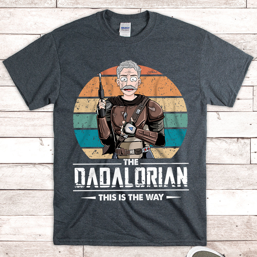 Dadalorian Personalized Shirt For Dad, Daddy Shirt Vr2