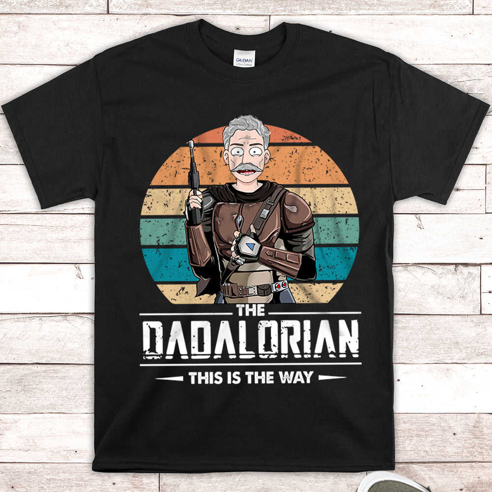 Dadalorian Personalized Shirt For Dad, Daddy Shirt Vr2