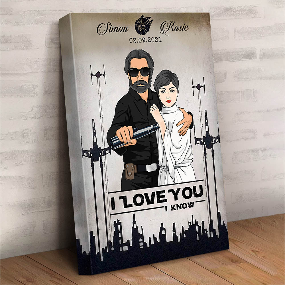 I Love You I Know Personalized Poster Canvas For Couple