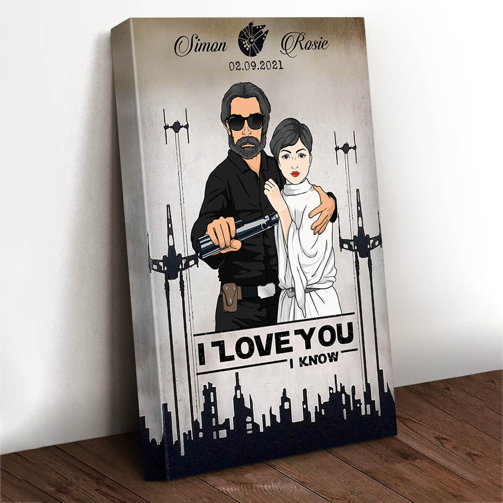 I Love You I Know Personalized Poster Canvas For Couple