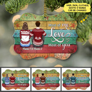 All Of Me Loves All Of You, Christmas Gift, Personalized Ornament For You & The Beloved One, Name & Character Can Be Changed DO99