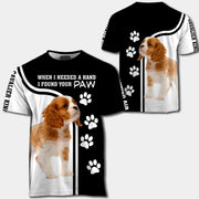 Cavalier King Charles Spaniel When I Needed A Hand I Found Your Paw All Over Print Shirt