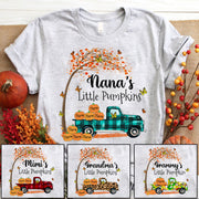 Nana's Little Pumpkins Truck Autumn Personalized Shirts Vr2