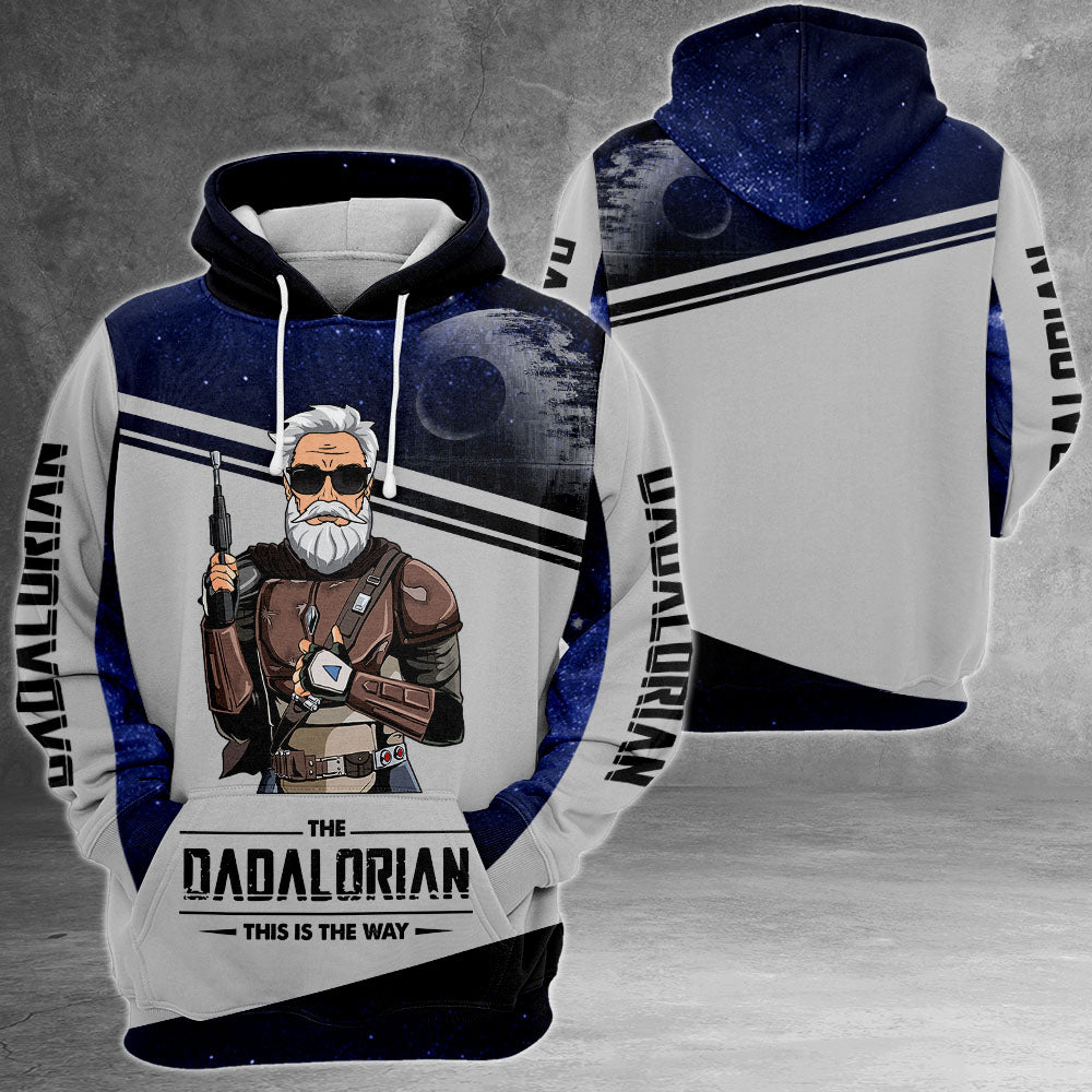 Dadalorian Personalized All Over Print Shirt For Dad Grandpa