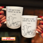 Funny Touch My Butt Love Personalized Mug