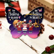 Life Is Better With Sisters, Personalized Acrylic Ornament For Your Beloved Sisters Or Best Friends, Memorial Gifts, Name & Character Can Be Changed UOND, Made By Acrylic And The 2 Sides Are The Same