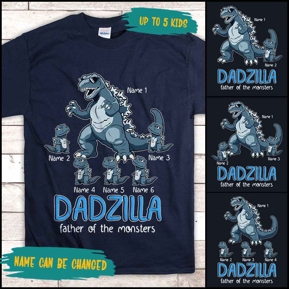 Dadzilla Father Of The Monsters Personalized Shirt