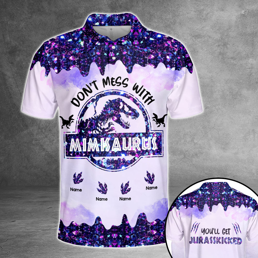 Don't Mess With Mimisaurus You'll Get Jurasskicked Personalized All Over Print Shirt, 3D Shirt For Grandma