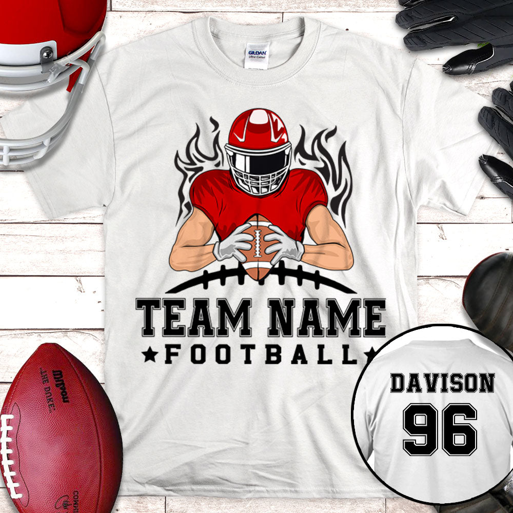 Football Team Personalized Shirt (Without Player Name On Frontside)