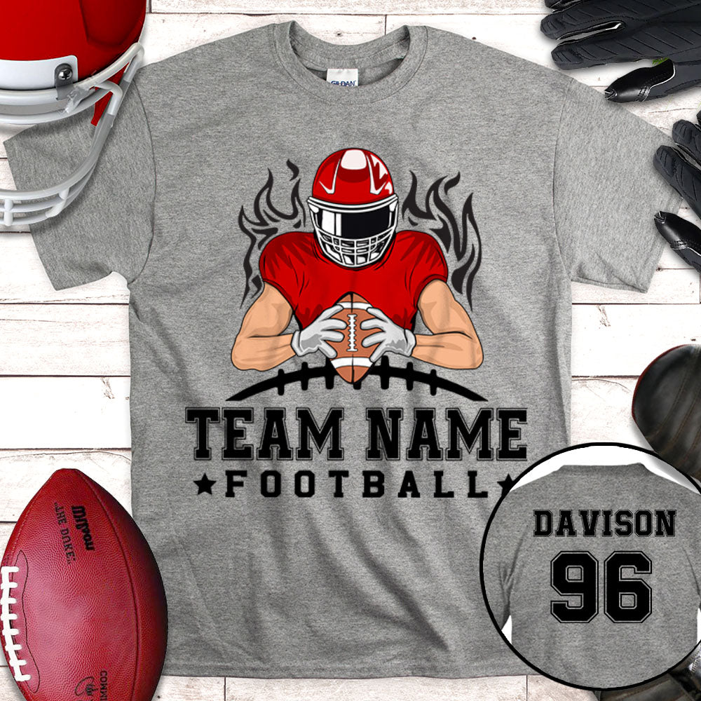 Football Team Personalized Shirt (Without Player Name On Frontside)