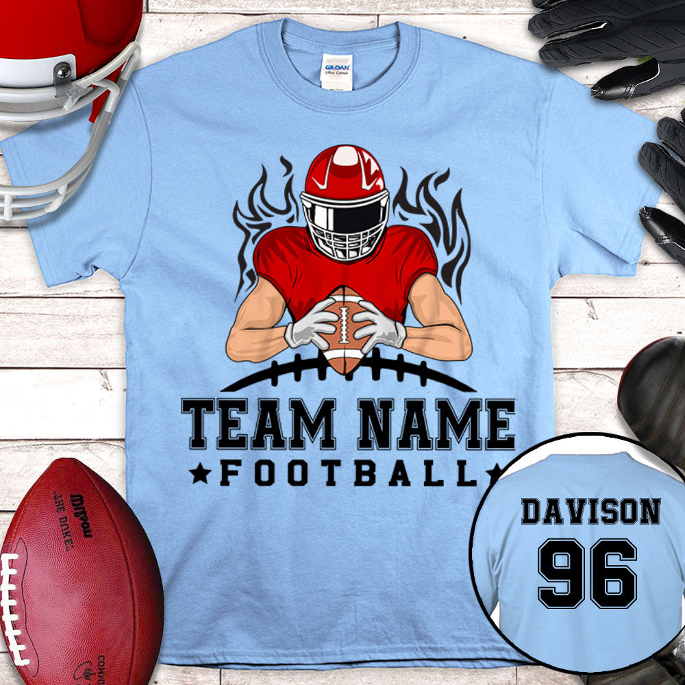 Football Team Personalized Shirt (Without Player Name On Frontside)