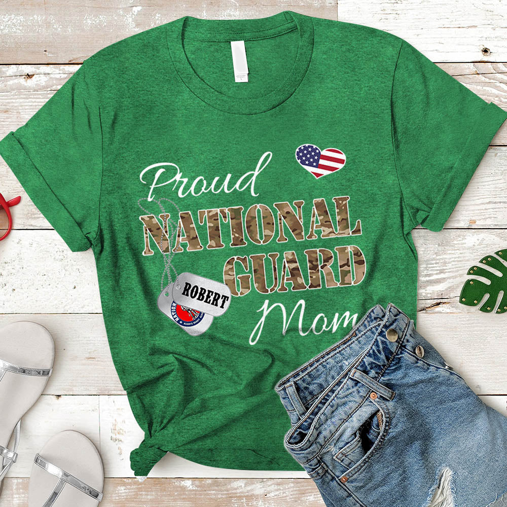Personalized Name And Family Member Can Be Change | Proud National Guard Mom, Wife, Aunt, Sister | Military Mom K1702