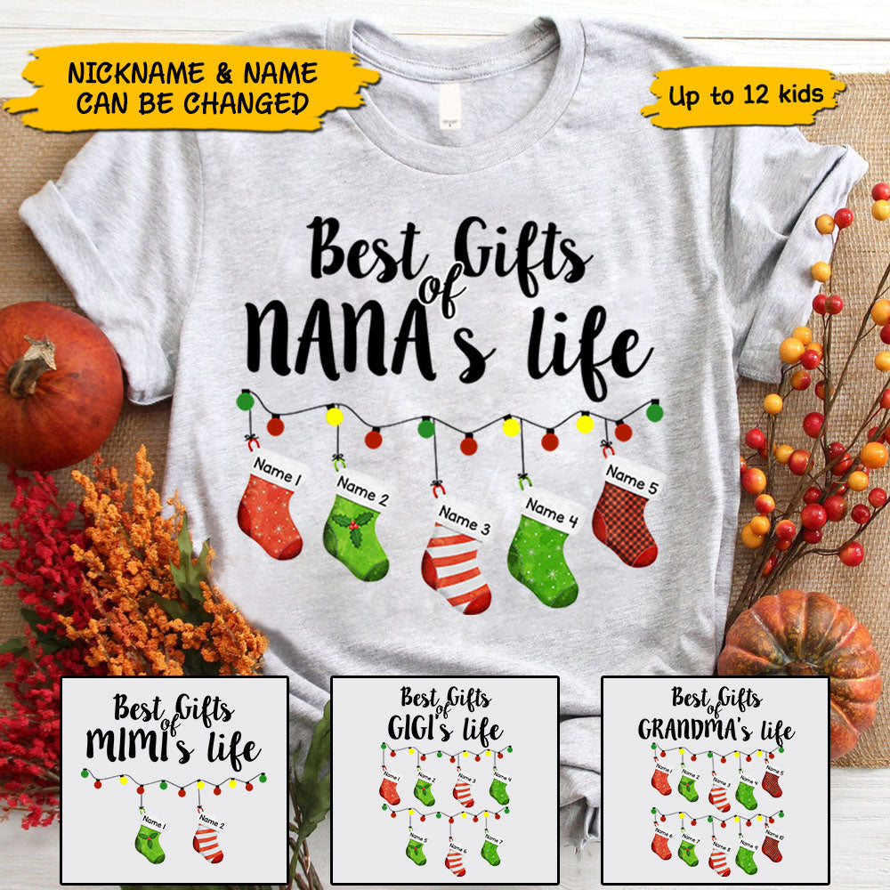 Best Gifts Of Nana's Life Personalized Shirt Nickname And Grandkid's Names Can Be Changed