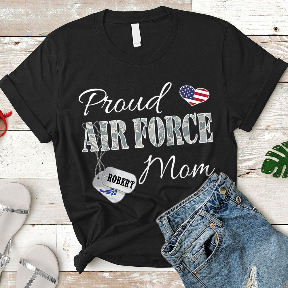 Personalized Airman's Name And Family Member | Proud Airforce Mom, Wife, Aunt, Sister | Military Shirt K1702