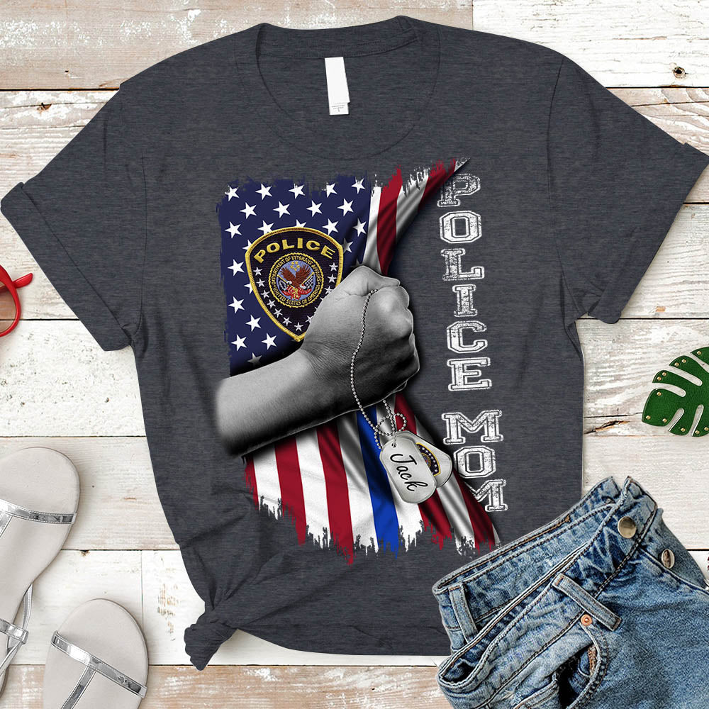 Custom Flag American Police Gifts For Relatives