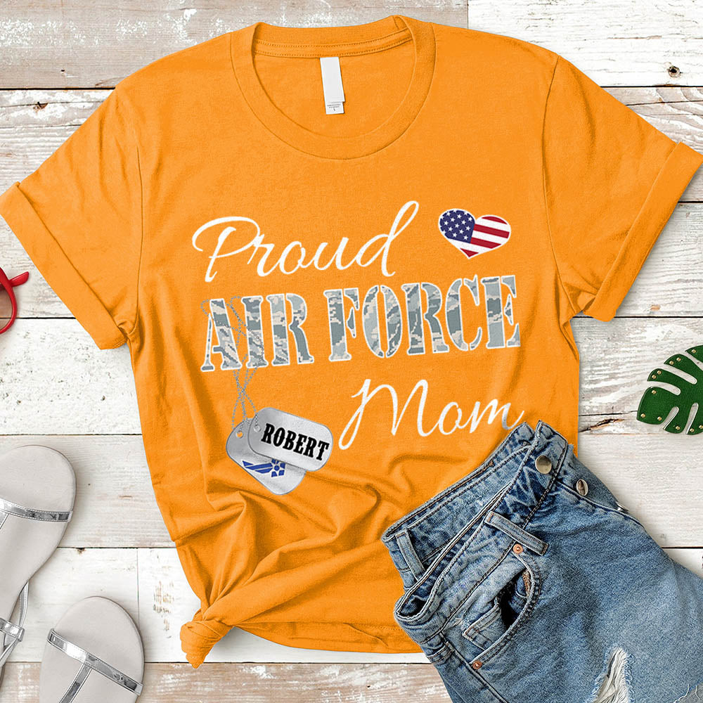Personalized Airman's Name And Family Member | Proud Airforce Mom, Wife, Aunt, Sister | Military Shirt K1702