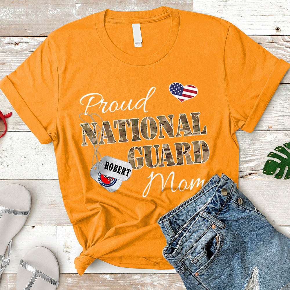 Personalized Name And Family Member Can Be Change | Proud National Guard Mom, Wife, Aunt, Sister | Military Mom K1702
