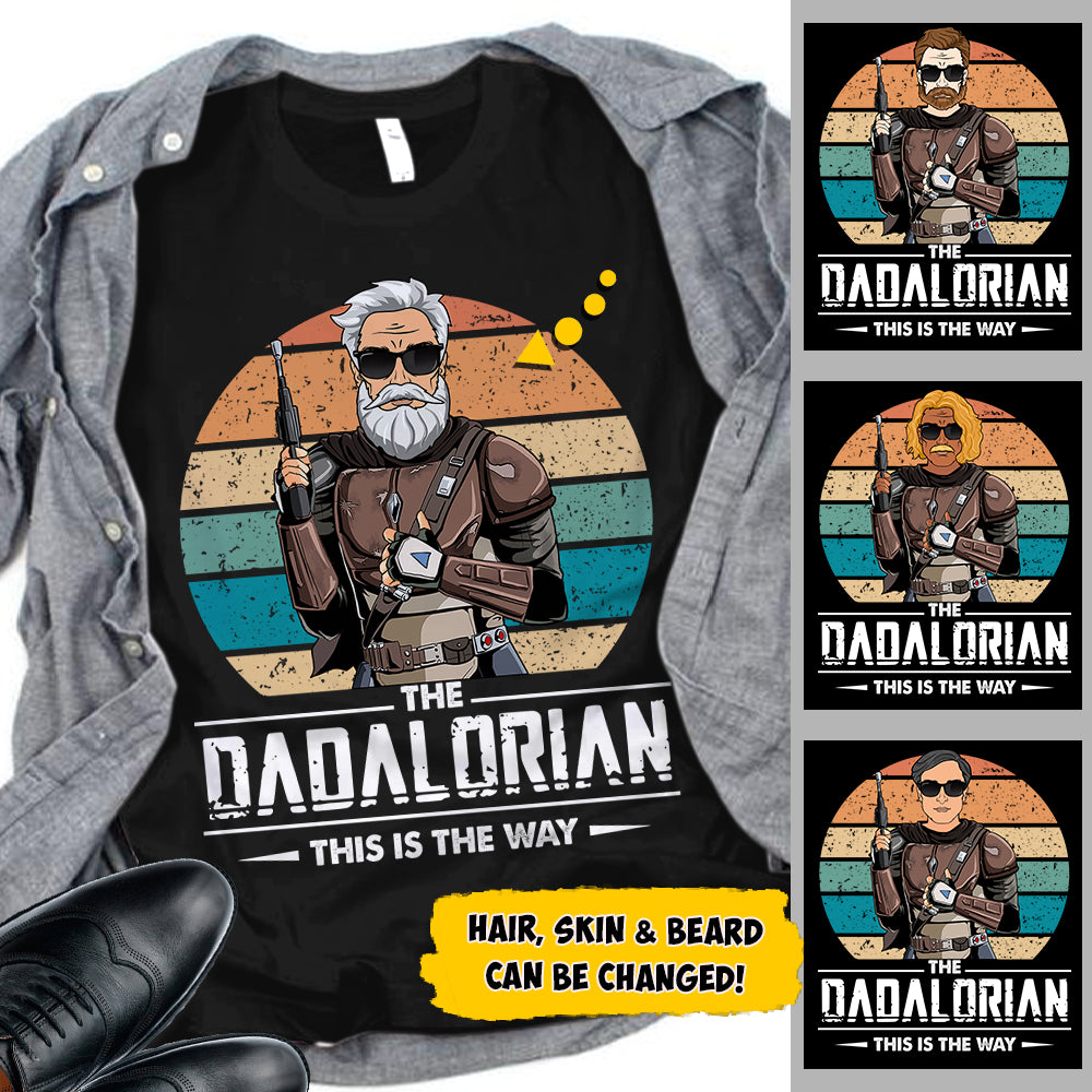 Dadalorian Personalized Shirt For Dad, Daddy Shirt