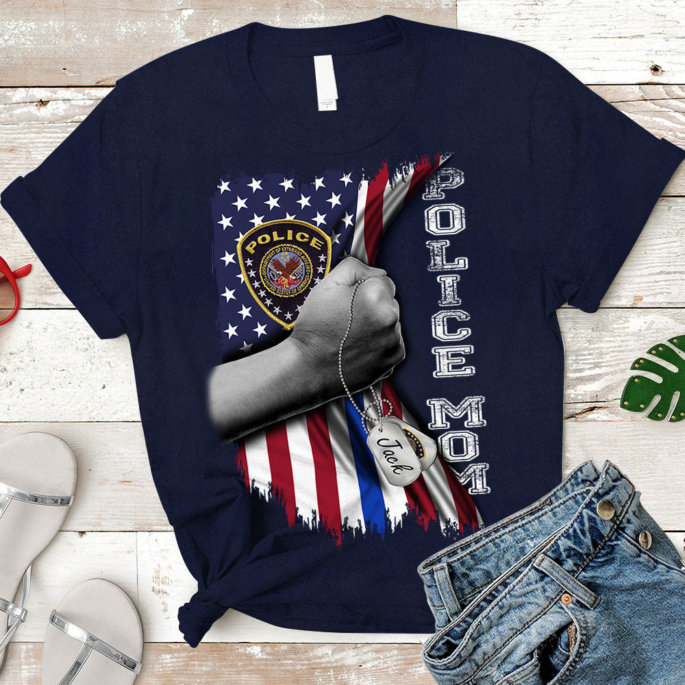 Custom Flag American Police Gifts For Relatives