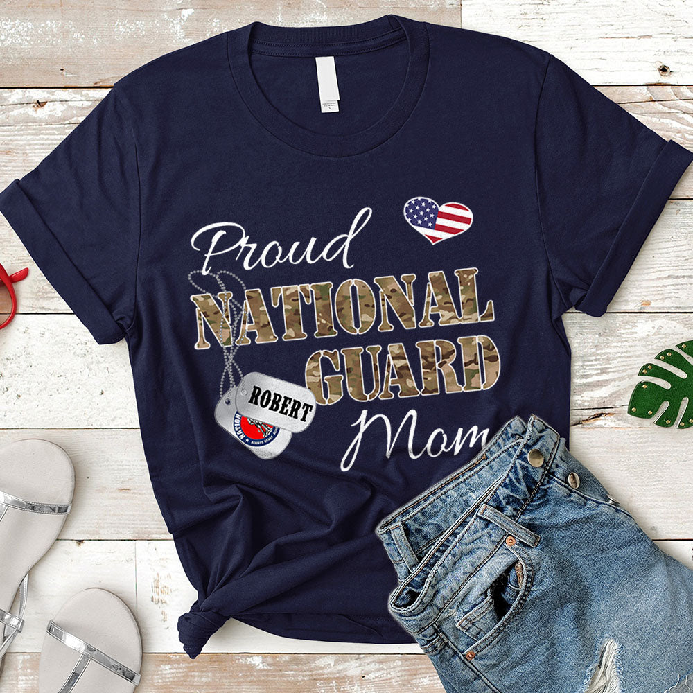 Personalized Name And Family Member Can Be Change | Proud National Guard Mom, Wife, Aunt, Sister | Military Mom K1702