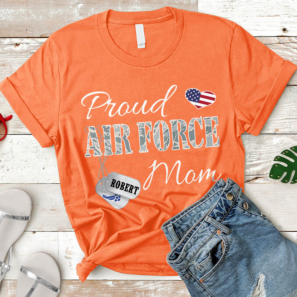 Personalized Airman's Name And Family Member | Proud Airforce Mom, Wife, Aunt, Sister | Military Shirt K1702