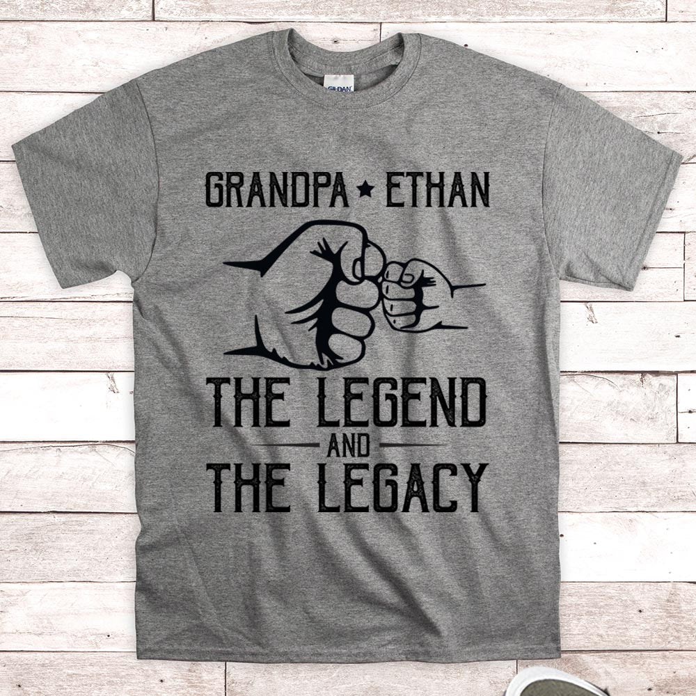 Personalized The Legend And The Legacy Shirt Gift For Grandpa