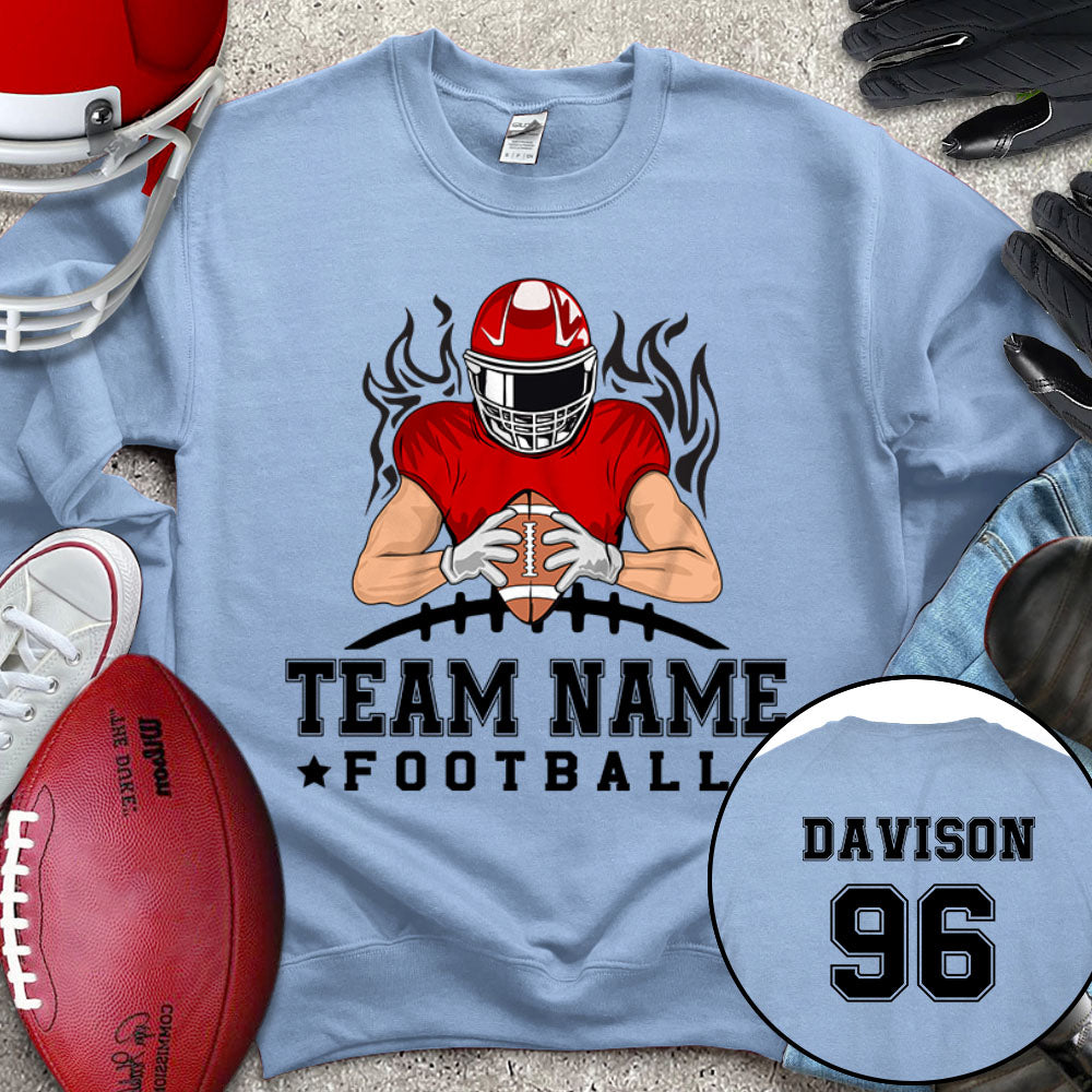 Football Team Personalized Shirt (Without Player Name On Frontside)