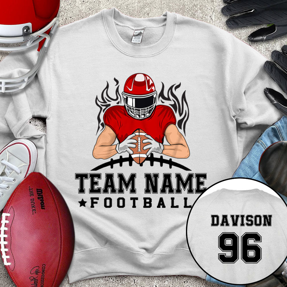 Football Team Personalized Shirt (Without Player Name On Frontside)