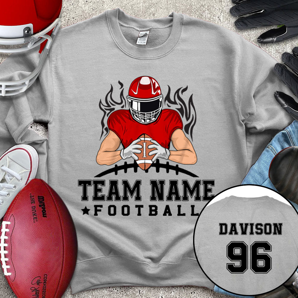 Football Team Personalized Shirt (Without Player Name On Frontside)