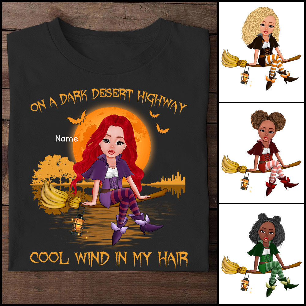 On A Dark Desert Highway, Cool Wind In My Hair Shirt