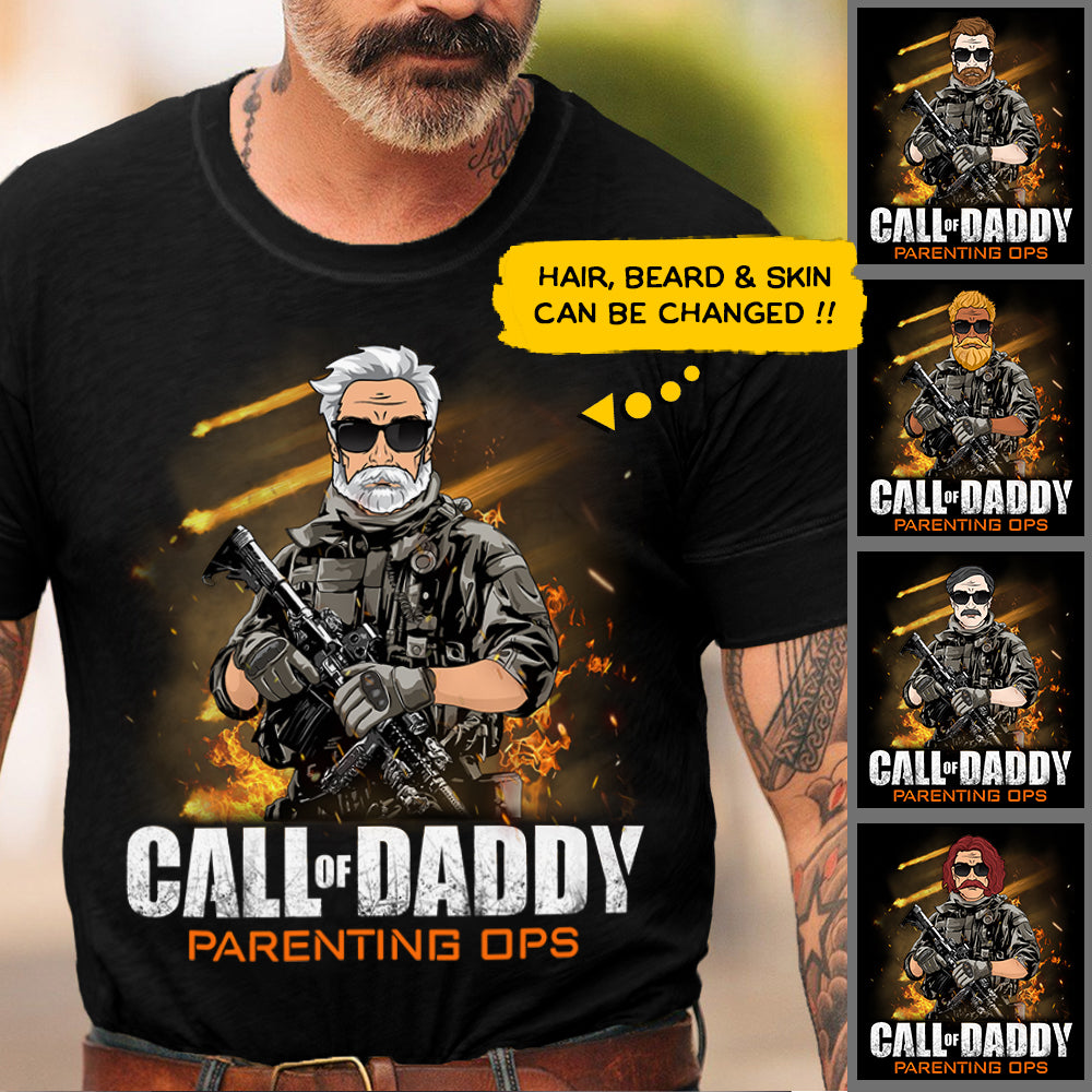 Call Of Daddy Parenting Ops Personalized Shirt , For Dad, Daddy Shirt