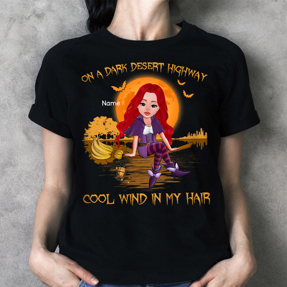 On A Dark Desert Highway, Cool Wind In My Hair Shirt