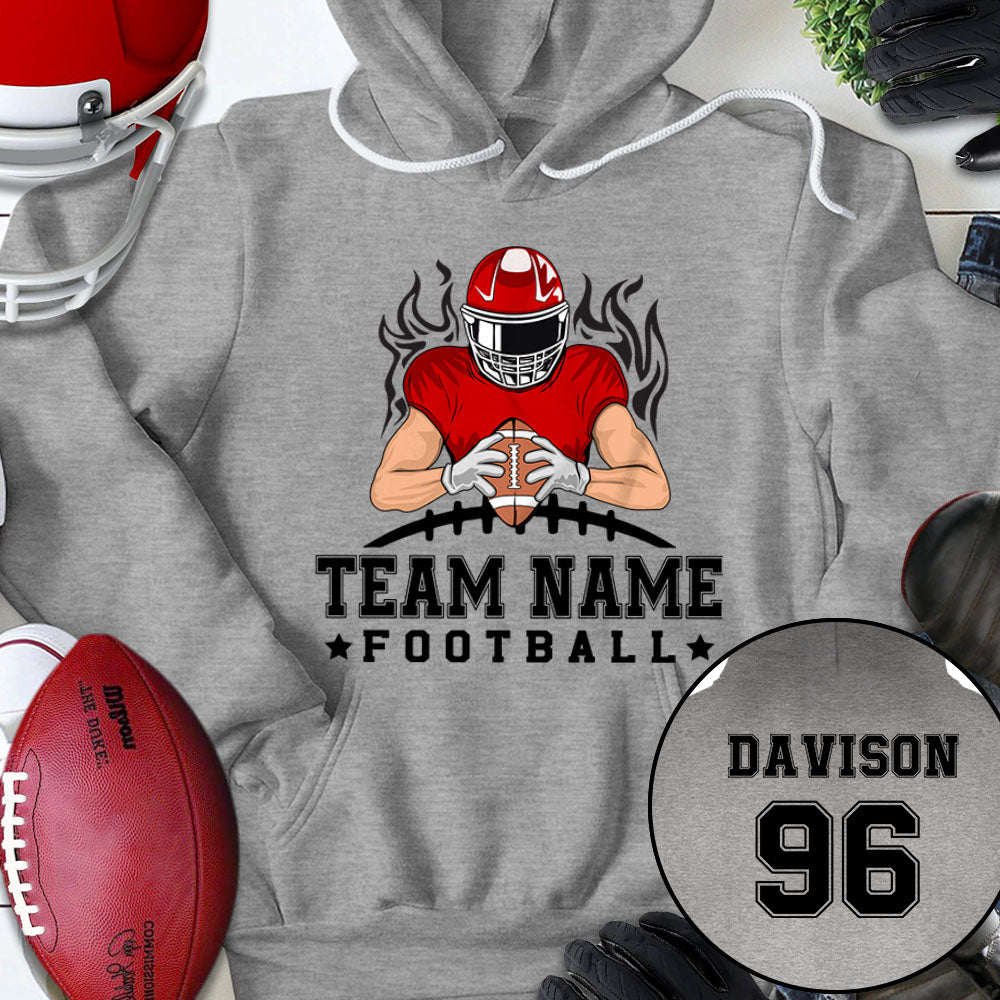 Football Team Personalized Shirt (Without Player Name On Frontside)