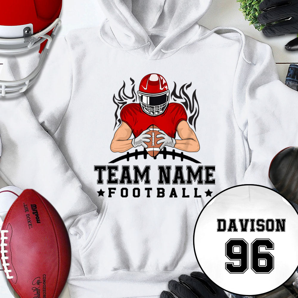 Football Team Personalized Shirt (Without Player Name On Frontside)