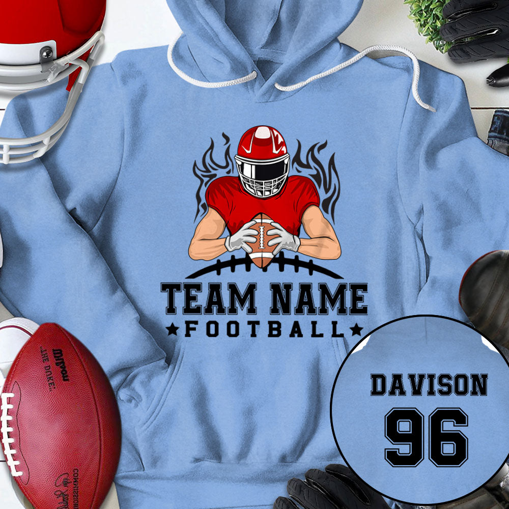 Football Team Personalized Shirt (Without Player Name On Frontside)