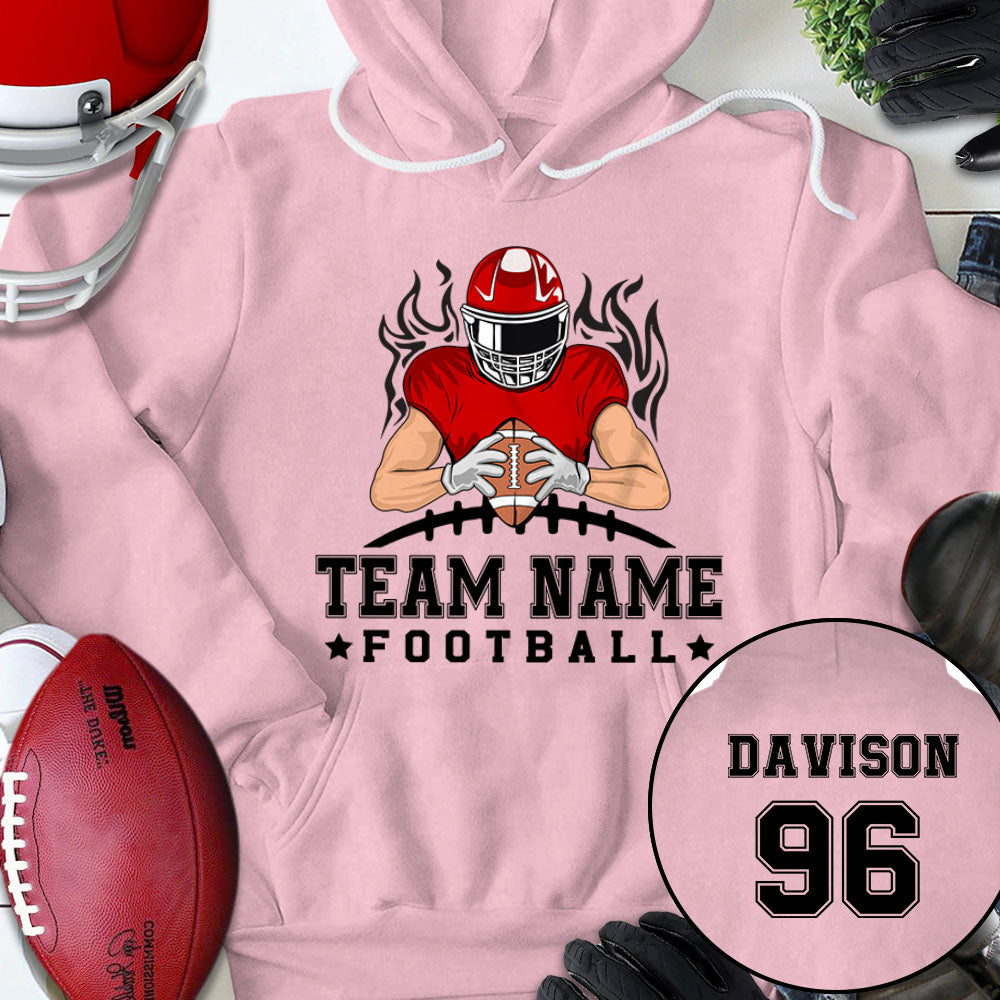 Football Team Personalized Shirt (Without Player Name On Frontside)