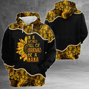 Personalized In A World Full Of Grandmas Be A Nana All Over Print Shirts For Nana Gigi Mimi, Nickname Can Be Changed